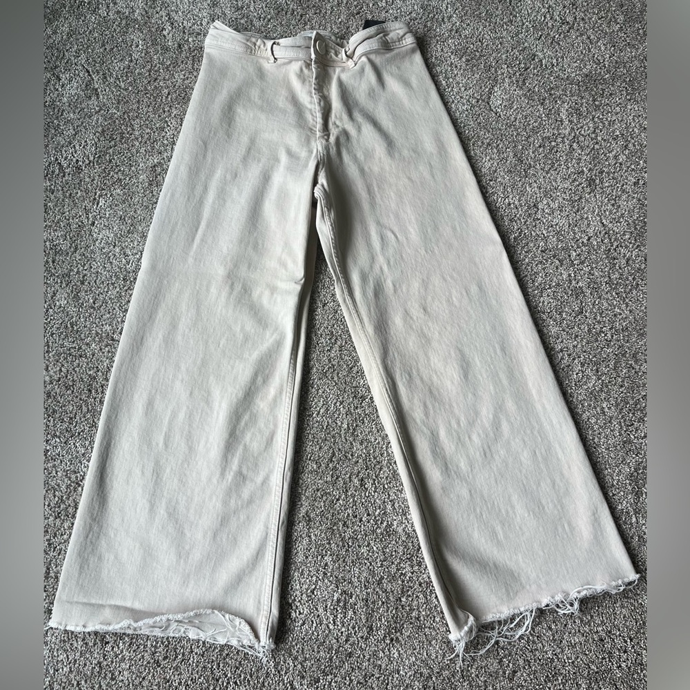Zara ZW The High Rise Marine Straight Jeans